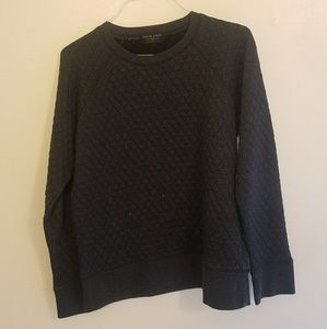 Quilted Black Sweater